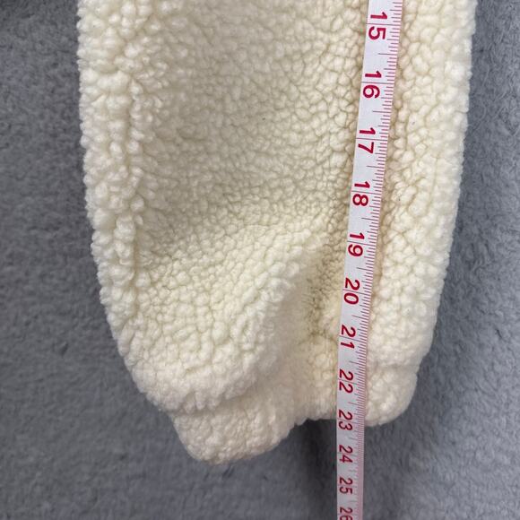 For Love & Lemons Niko Puffer Jacket Cropped Faux Shearling Trim Size M NWOT - Picture 8 of 11